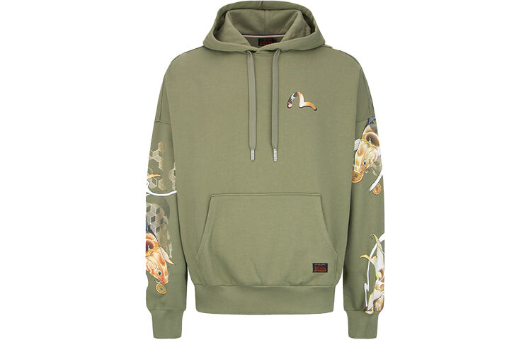 

Худи EVISU с принтом кои, зеленый