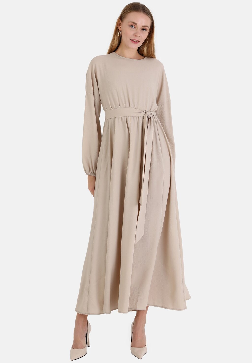 

Платье макси MODEST Modanisa, цвет mink
