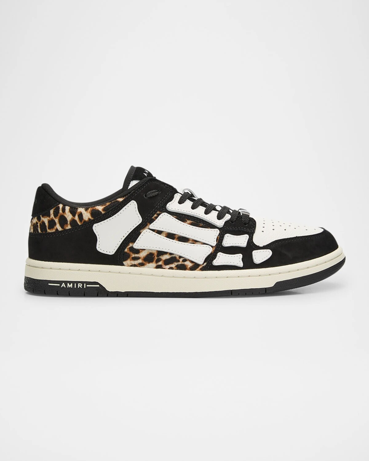 

Мужские низкие кеды Leopard Skel Amiri, черный
