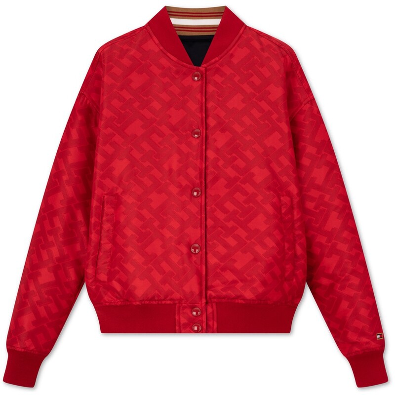 

Tommy Hilfiger Женская стеганая куртка, цвет Red/Navy 0KV