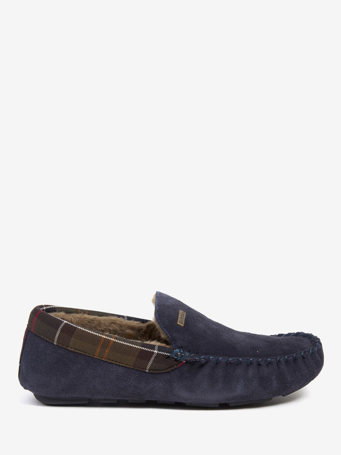 

Замшевые тапочки Barbour Monty, темно-синие