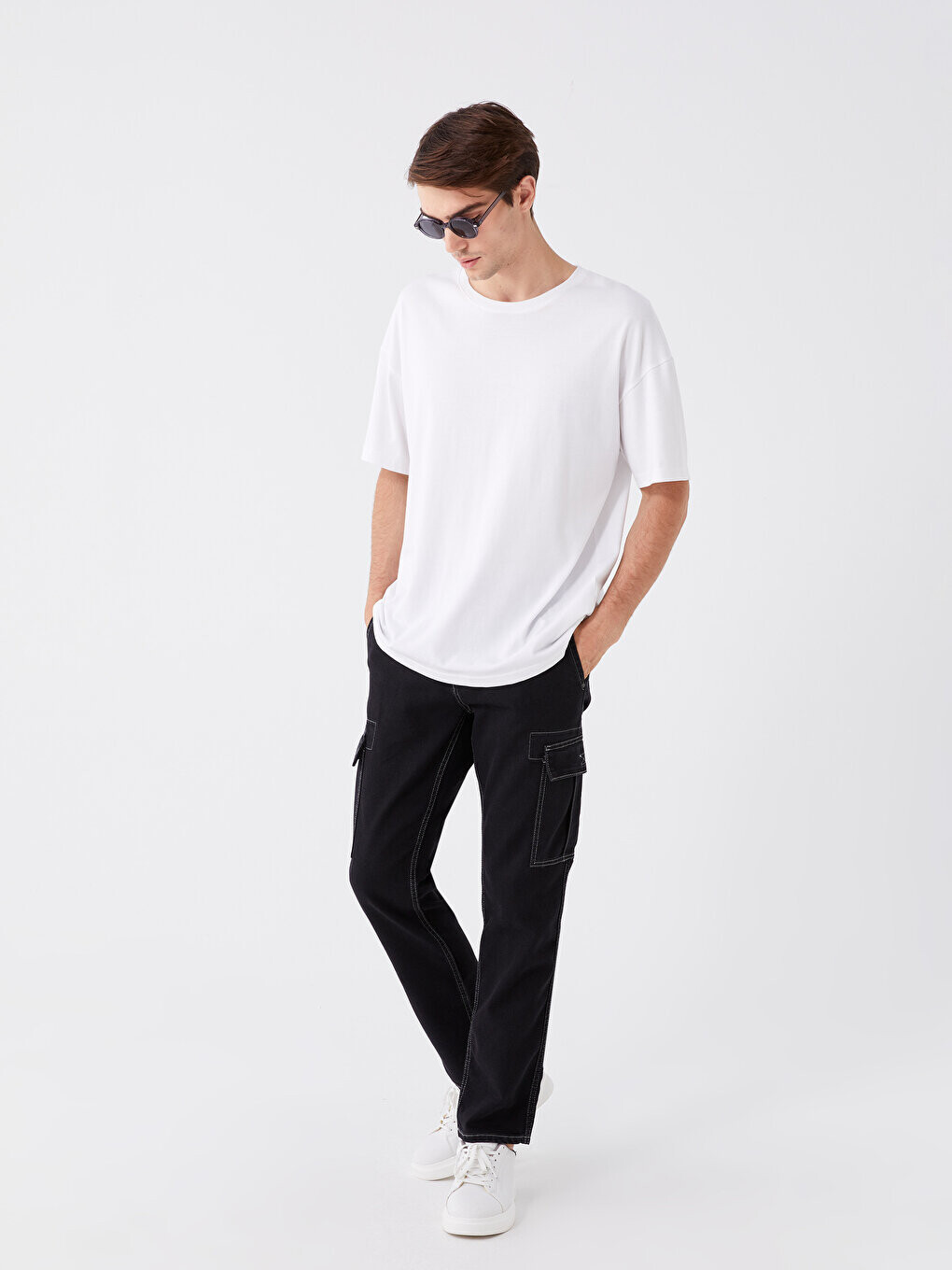 

Мужские джинсовые брюки прямого кроя 700 LCW Casual, черное родео, Черный