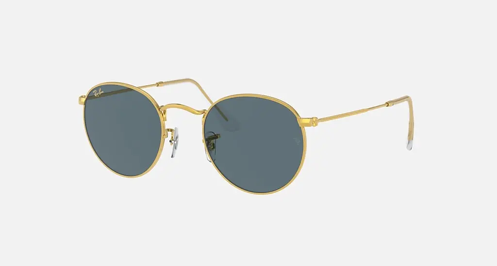 

Солнцезащитные очки Ray-Ban ROUND METAL LEGEND GOLD, синий