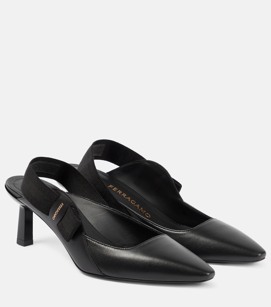 

Туфли-лодочки Vania с ремешком на пятке Ferragamo, черный