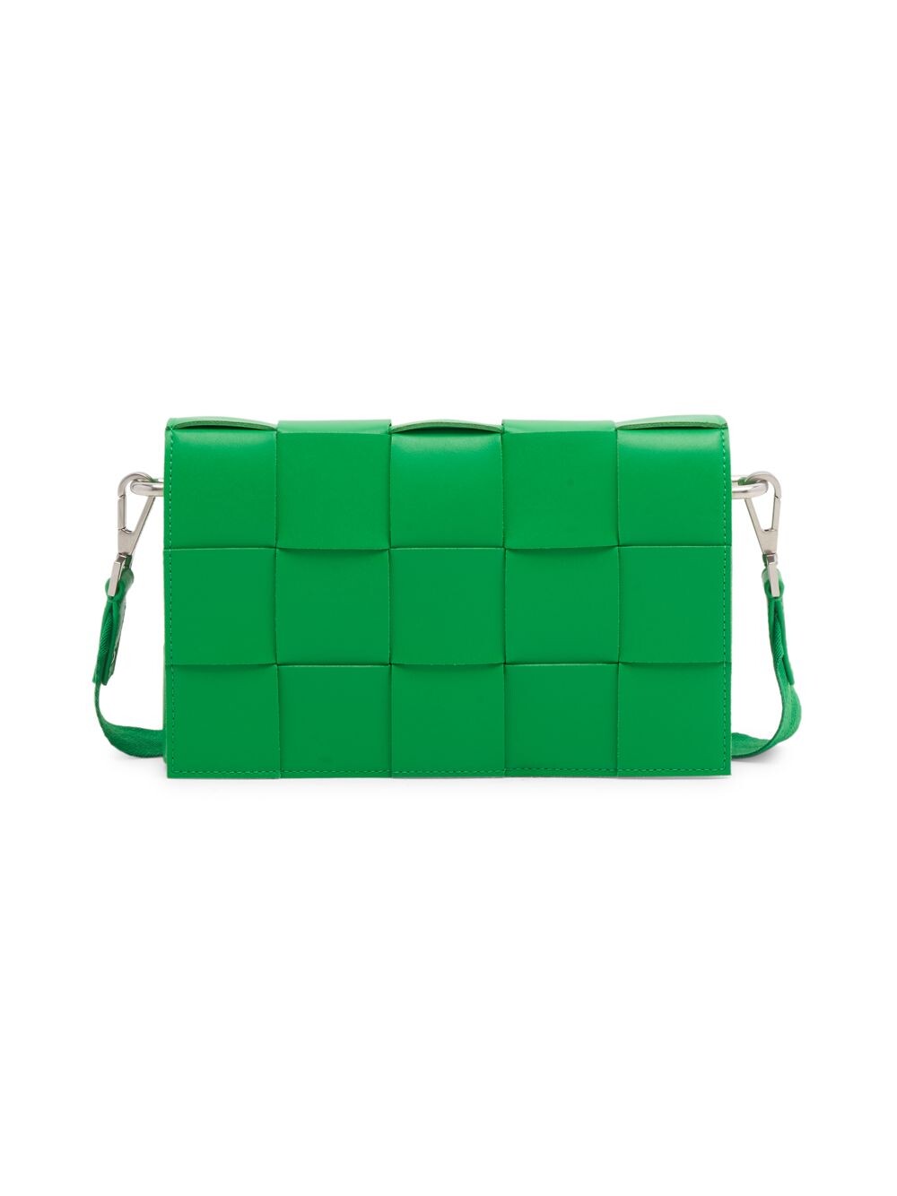

Кожаная сумка через плечо The Cassette On Strap Bottega Veneta, серебряный