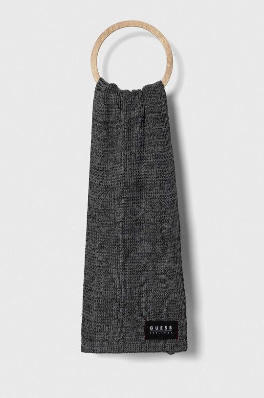 

Шарф из смесовой шерсти Guess, серый