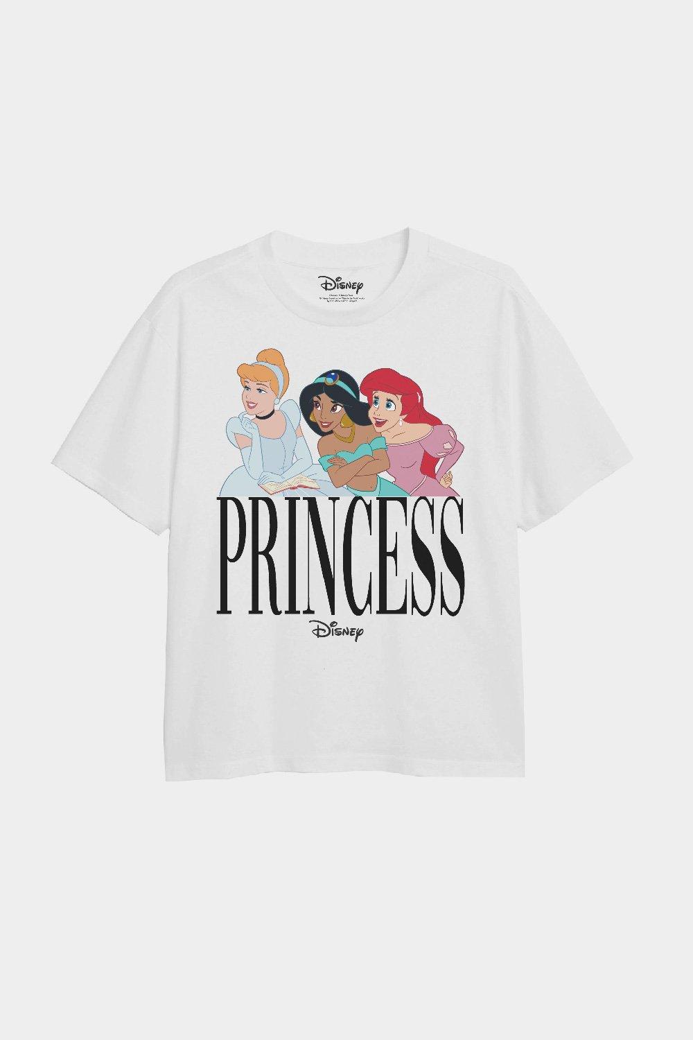 Футболка для девочек «Принцесса Трио» Disney, белый футболка в ребруску с микки и минни маус disney zara красный