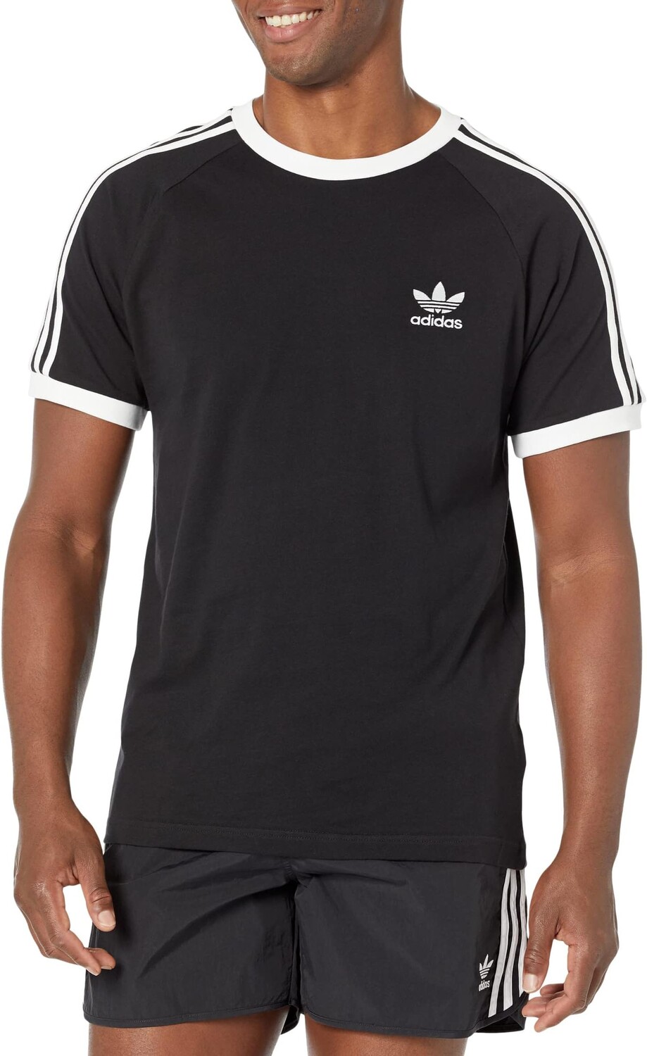 

Футболка с 3 полосками adidas, черный