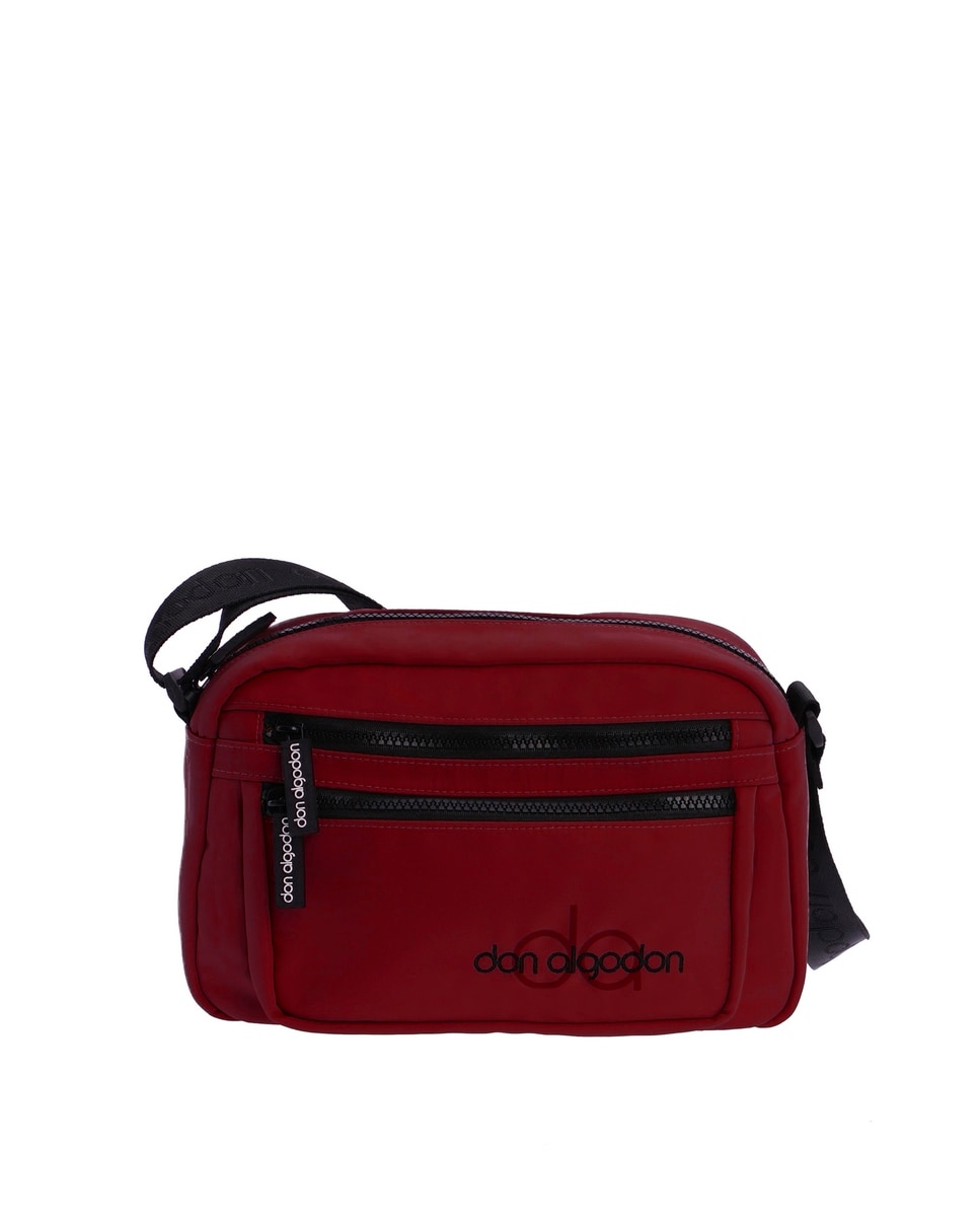 Женская красная сумка через плечо на молнии Don Algodón, красный