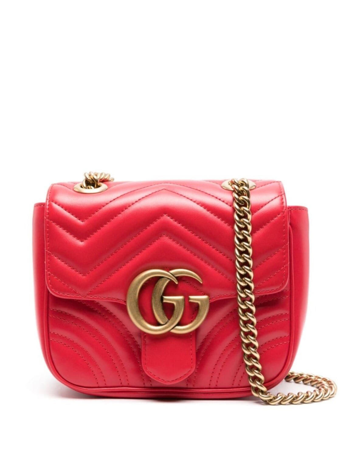 

Gucci мини-сумка на плечо GG Marmont, красный
