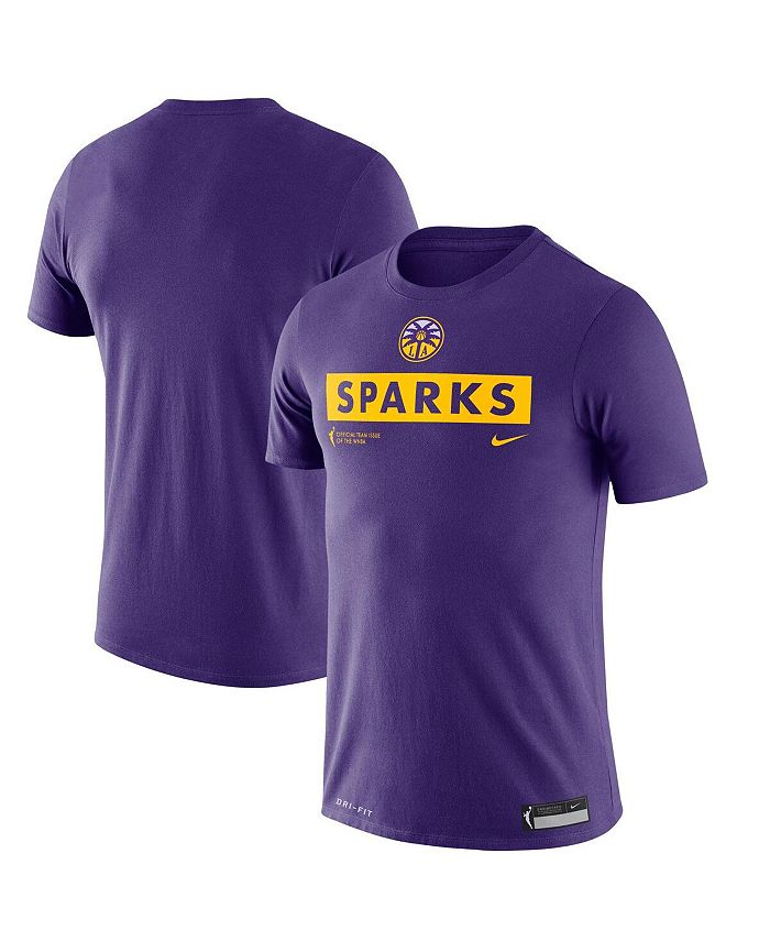 цена Пурпурная тренировочная футболка Los Angeles Sparks Nike, фиолетовый