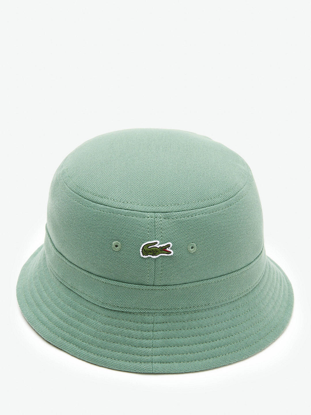 

Хлопковая панама Lacoste, цвет хаки