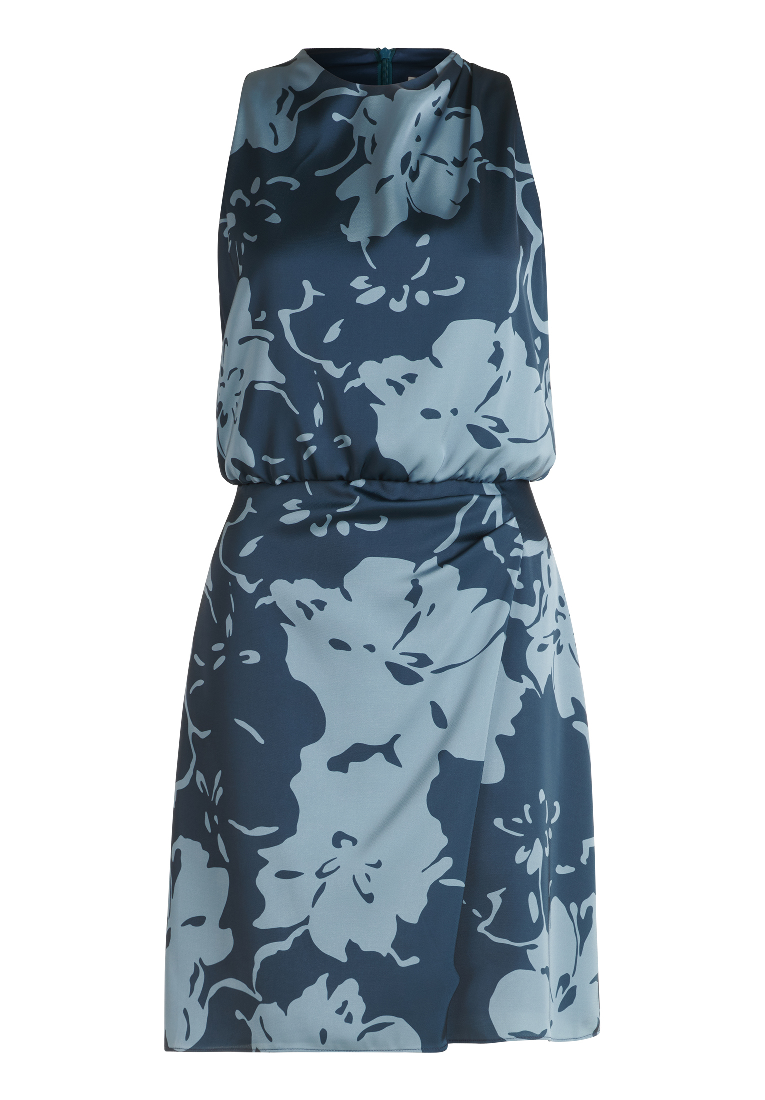 Платье Vera Mont Cocktail mit Blumenprint, цвет Dark Blue/Blue