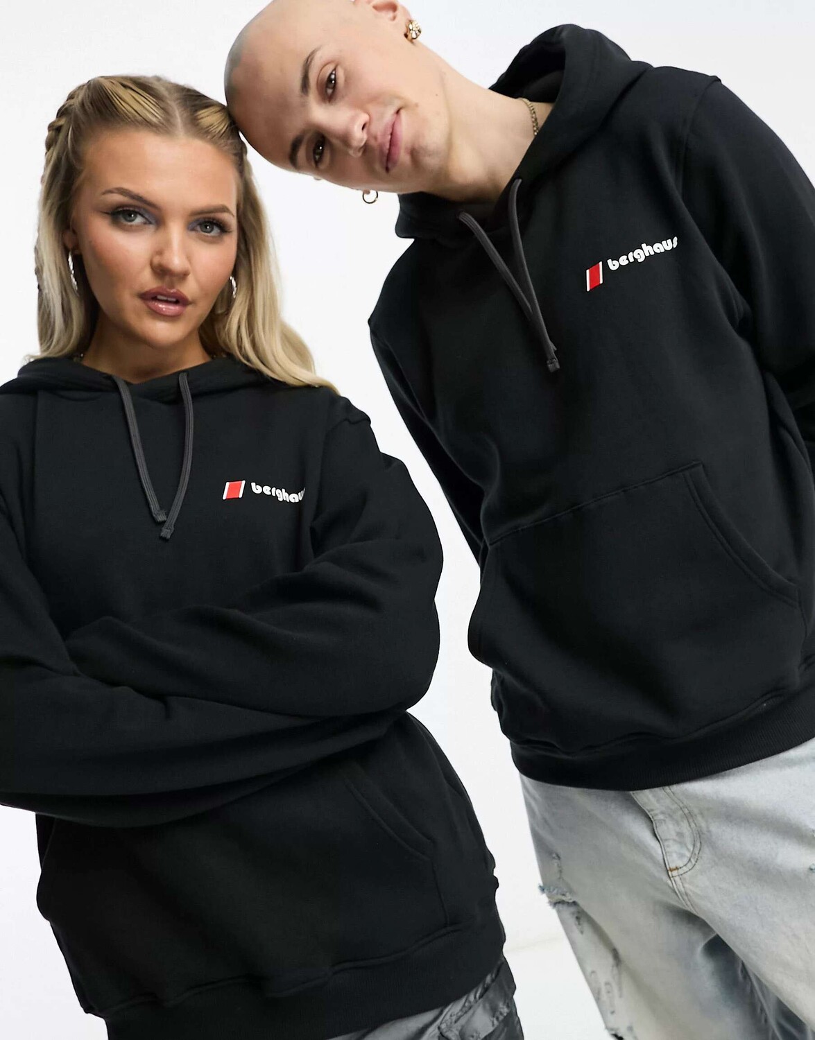 

Чёрная толстовка унисекс Heritage с небольшим логотипом Berghaus, Черный