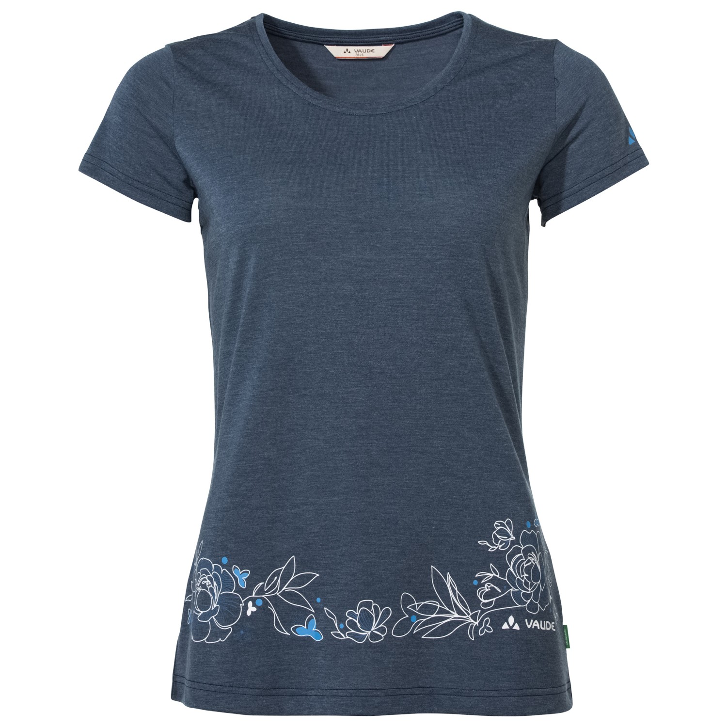 Функциональная рубашка Vaude Women's Skomer Print T Shirt II, цвет Dark Sea Uni пальто vaude women s skomer parka ii цвет brick