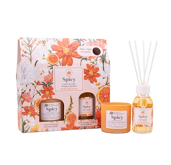 

Свеча + освежитель воздуха Микадо Spicy Canela Naranja Mikaromas, 1 UD