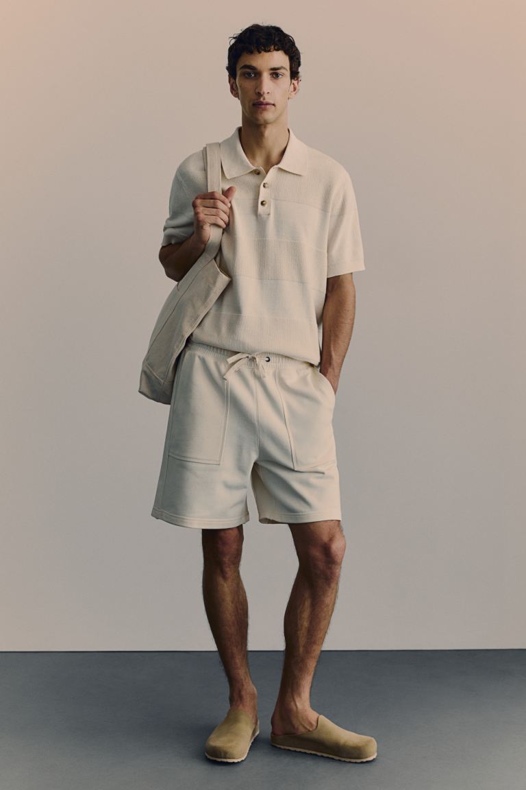 Спортивные шорты стандартного кроя H&M, бежевый роза комтесс дю барри на штамбе 120 см