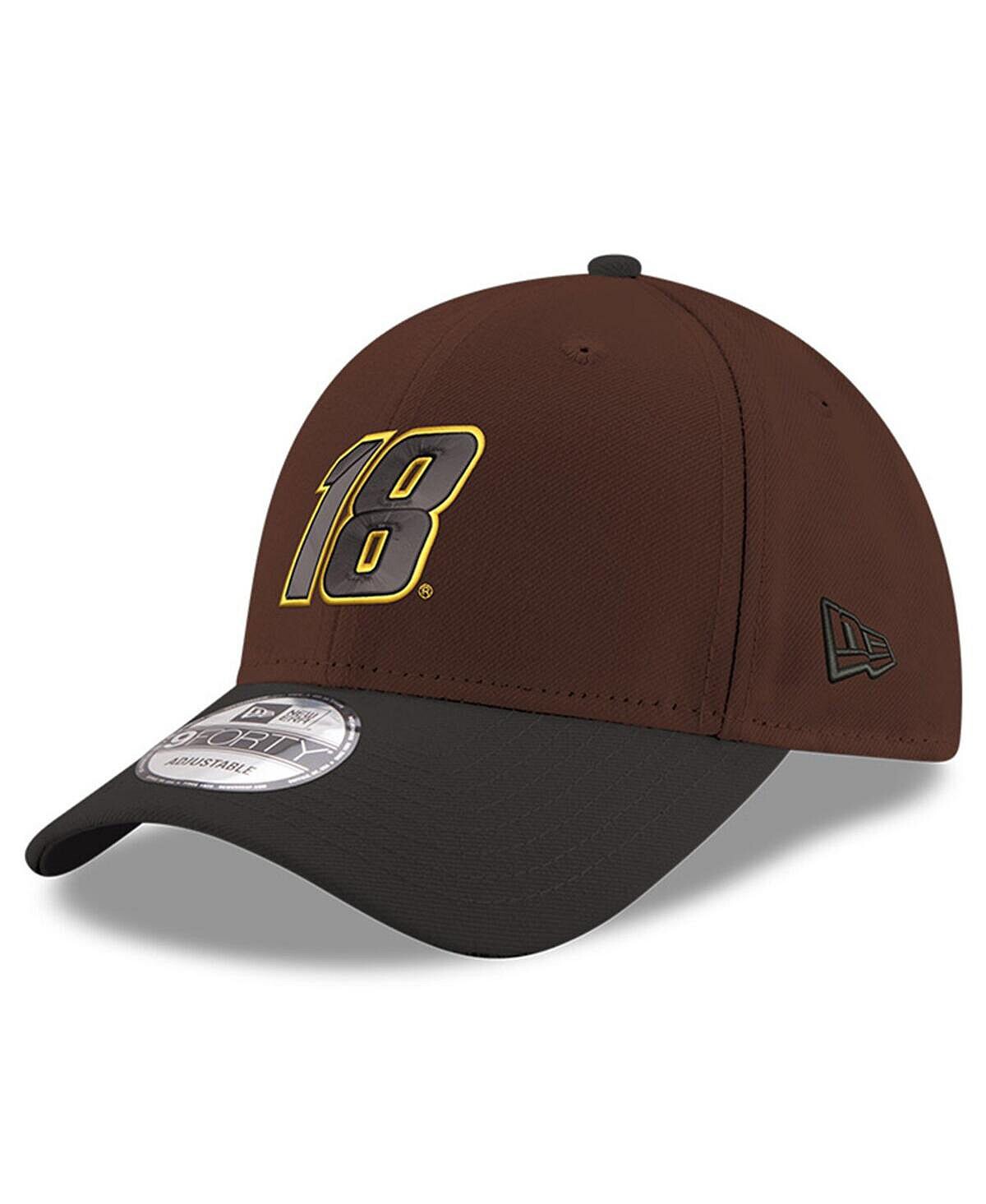 

Мужская коричнево-черная регулируемая шляпа Kyle Busch 9FORTY Snapback New Era