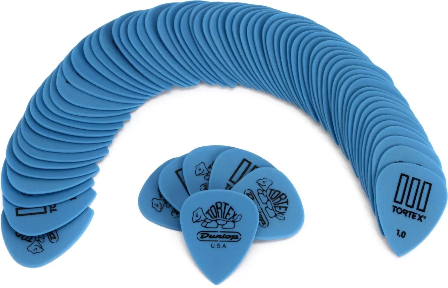 

Медиаторы для гитары Dunlop Tortex TIII — 1,00 мм, синие (72 шт. в упаковке)