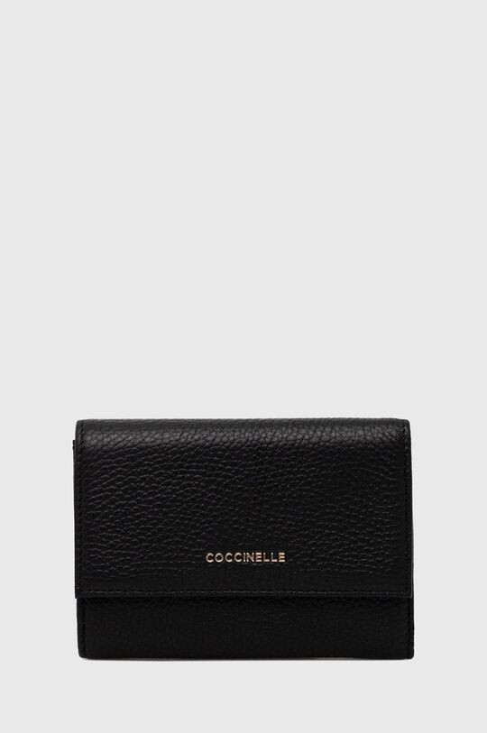

Кожаный кошелек Coccinelle, черный
