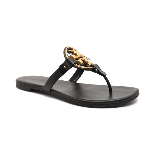 

Кожаные шлепанцы Tory Burch, черный