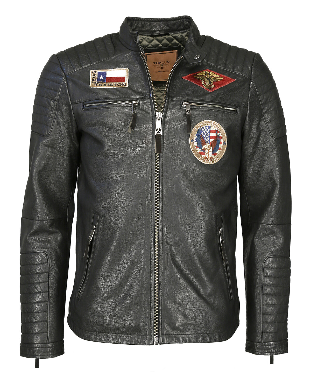 

Кожаная куртка TOP GUN TG20192023, черный