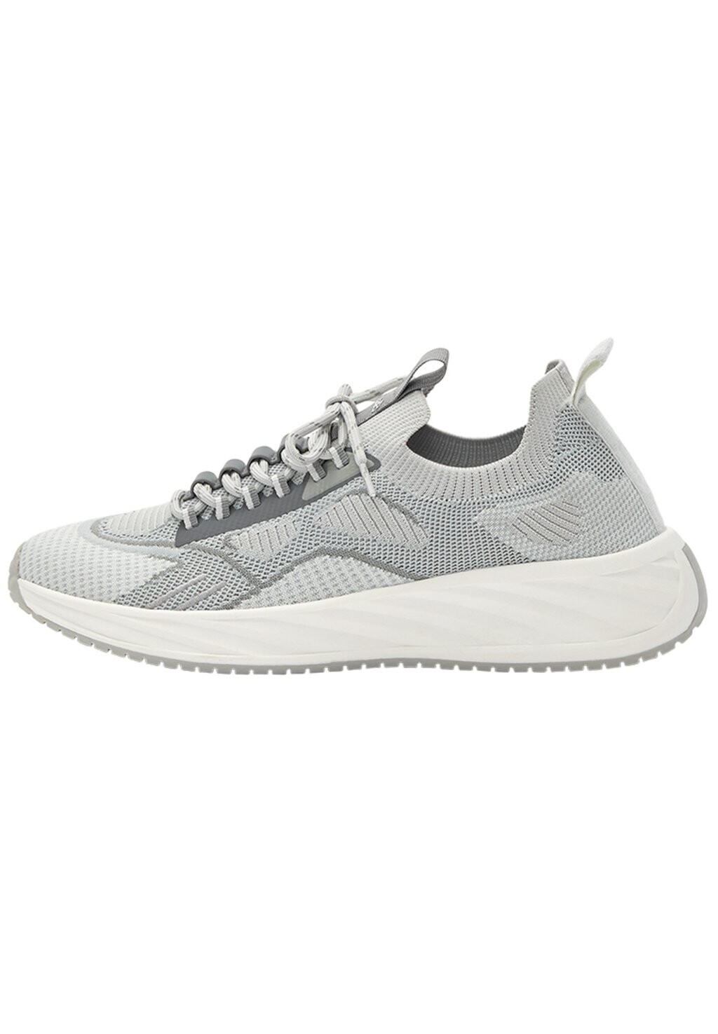 

Низкие кроссовки Knit Fabric PULL&BEAR, цвет grey