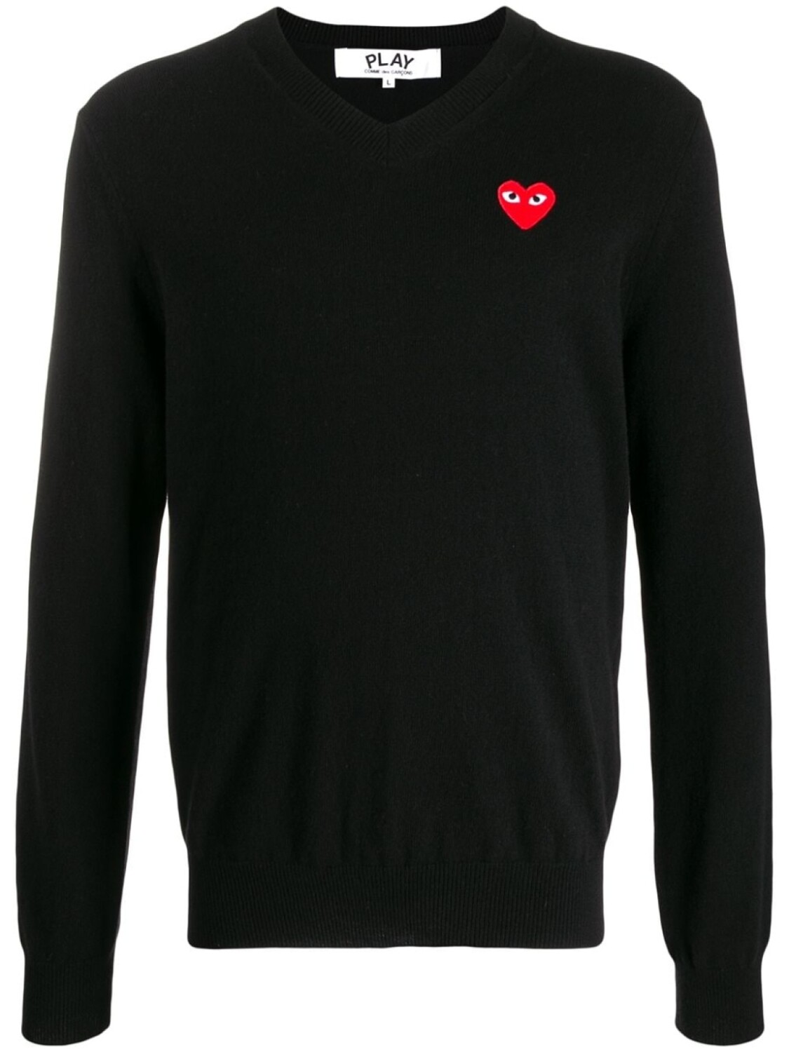 

Comme Des Garçons Play свитер с вышитым логотипом, черный