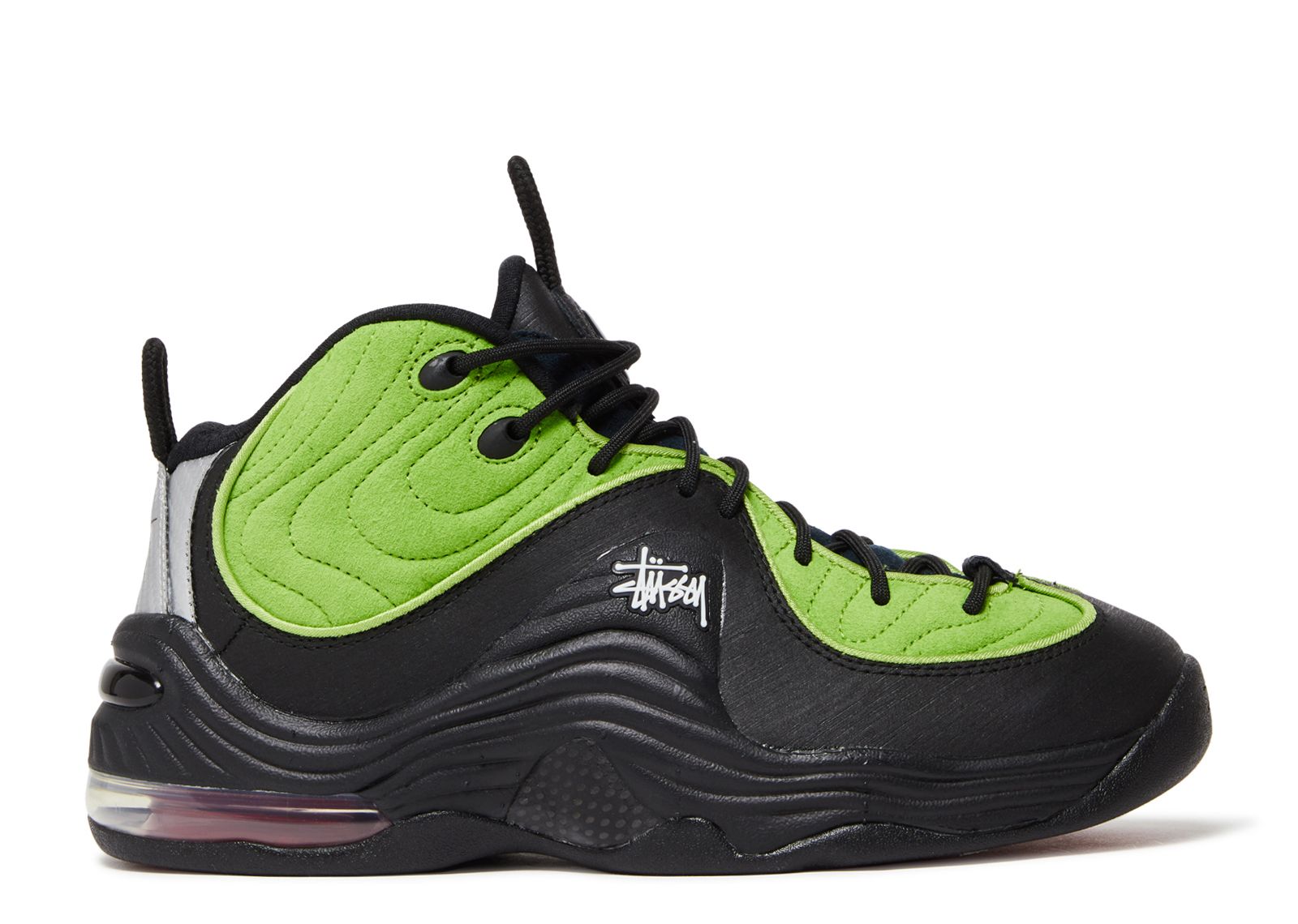 Кроссовки Nike Stussy X Air Penny 2 'Vivid Green', зеленый