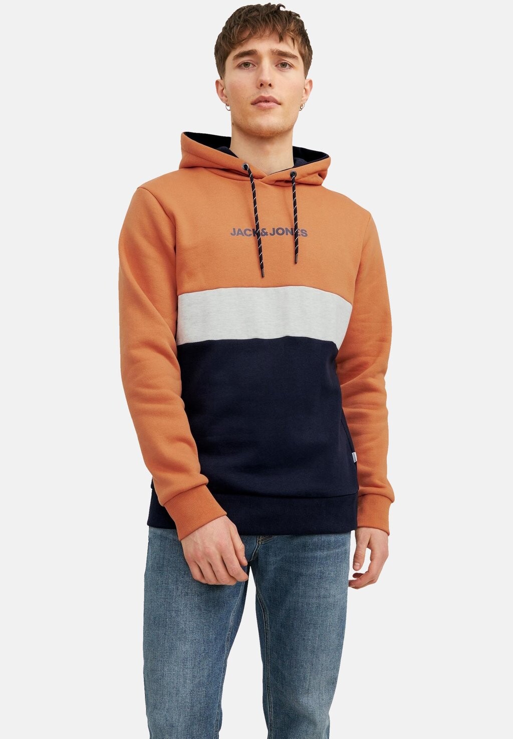 

Худи Jack & Jones Jjereid Blocking Hood, солнце пустыни, Коричневый