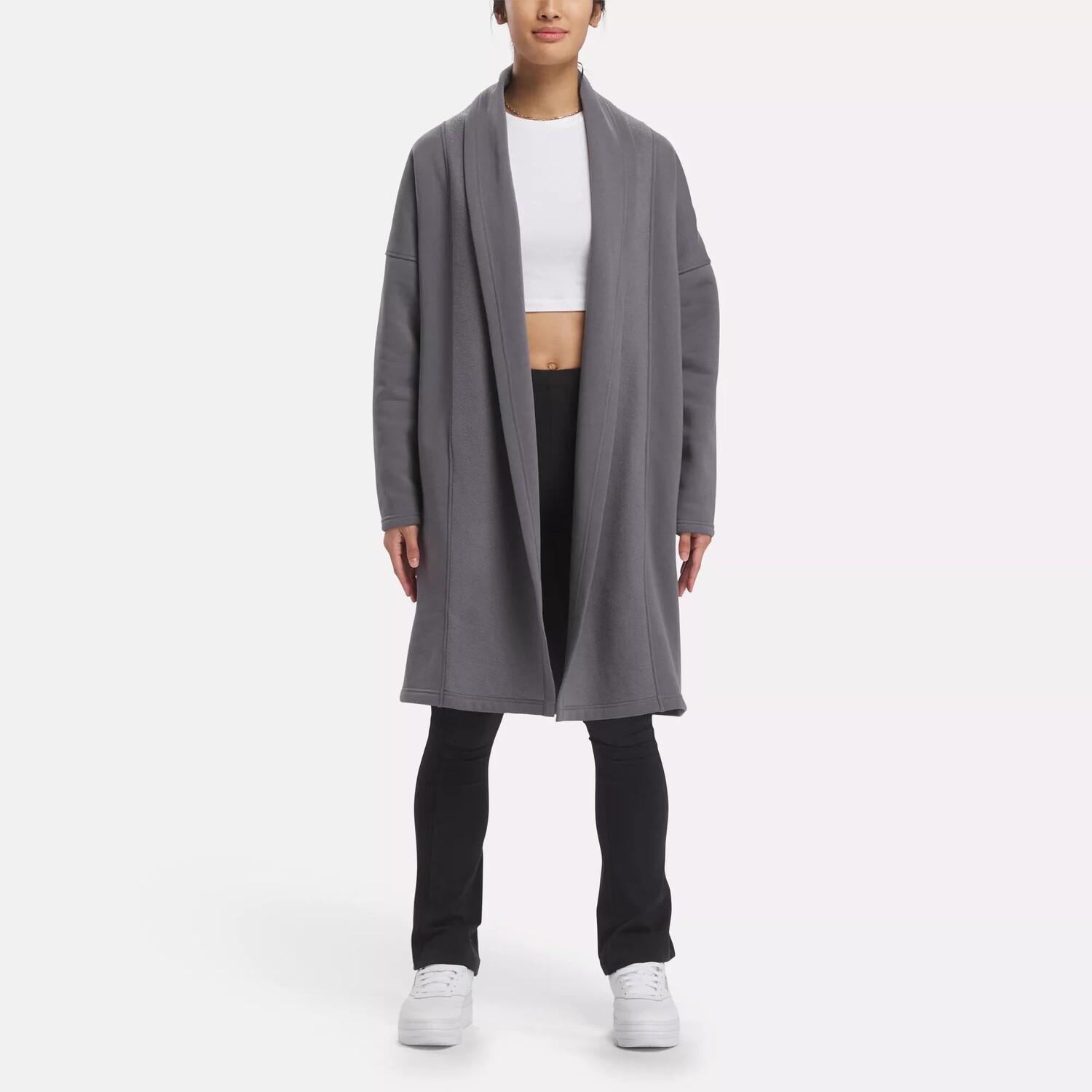 

Классический флисовый топ Reebok, цвет Cold Grey 6