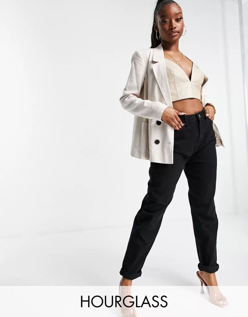 

Черные джинсы свободного кроя ASOS Hourglass