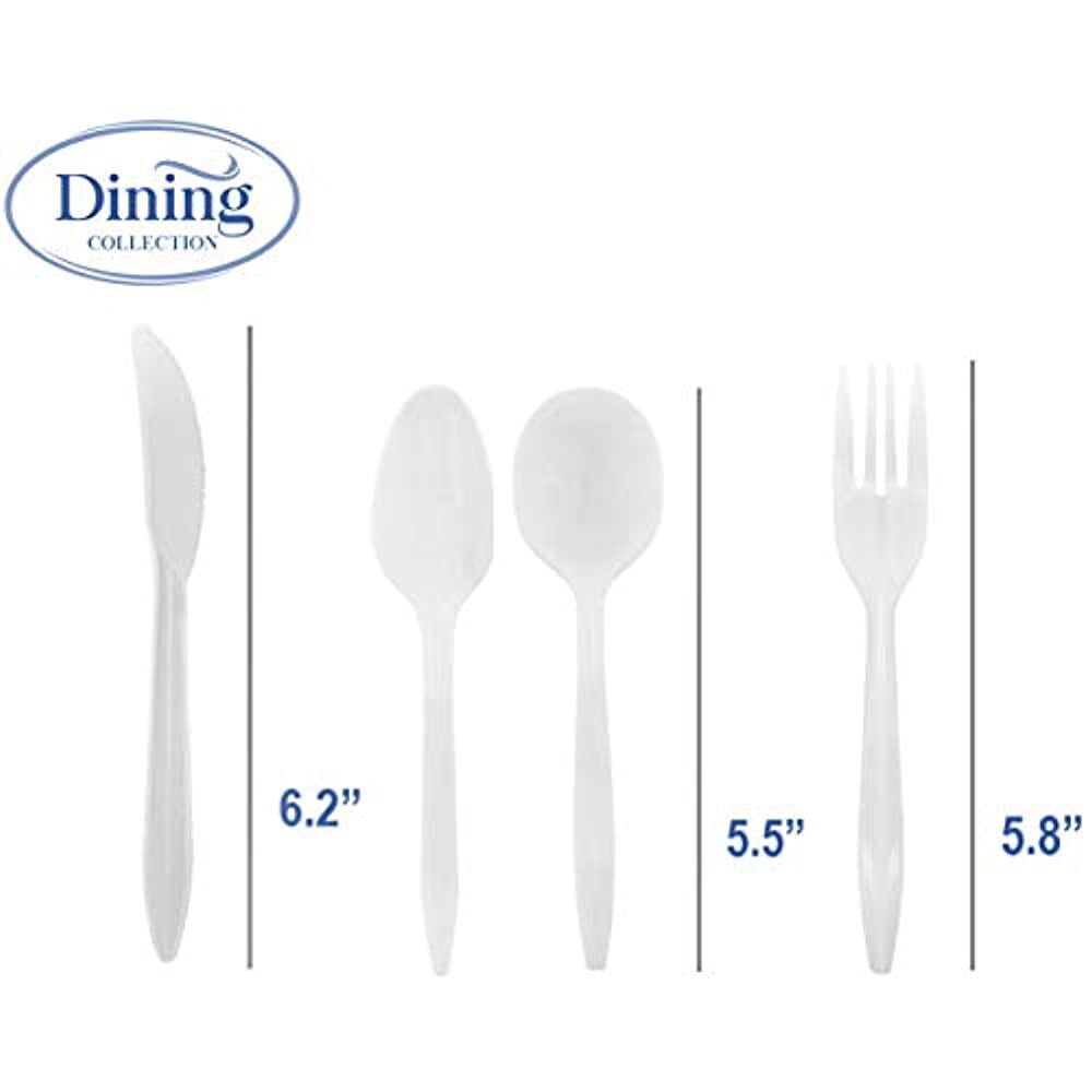 

Набор одноразовой пластиковой посуды Dining Collection, 400 штук