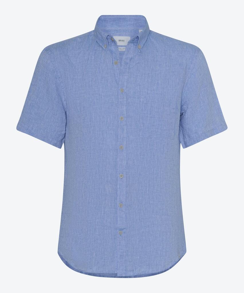 Рубашка BRAX Halbarm, цвет smooth blue фото
