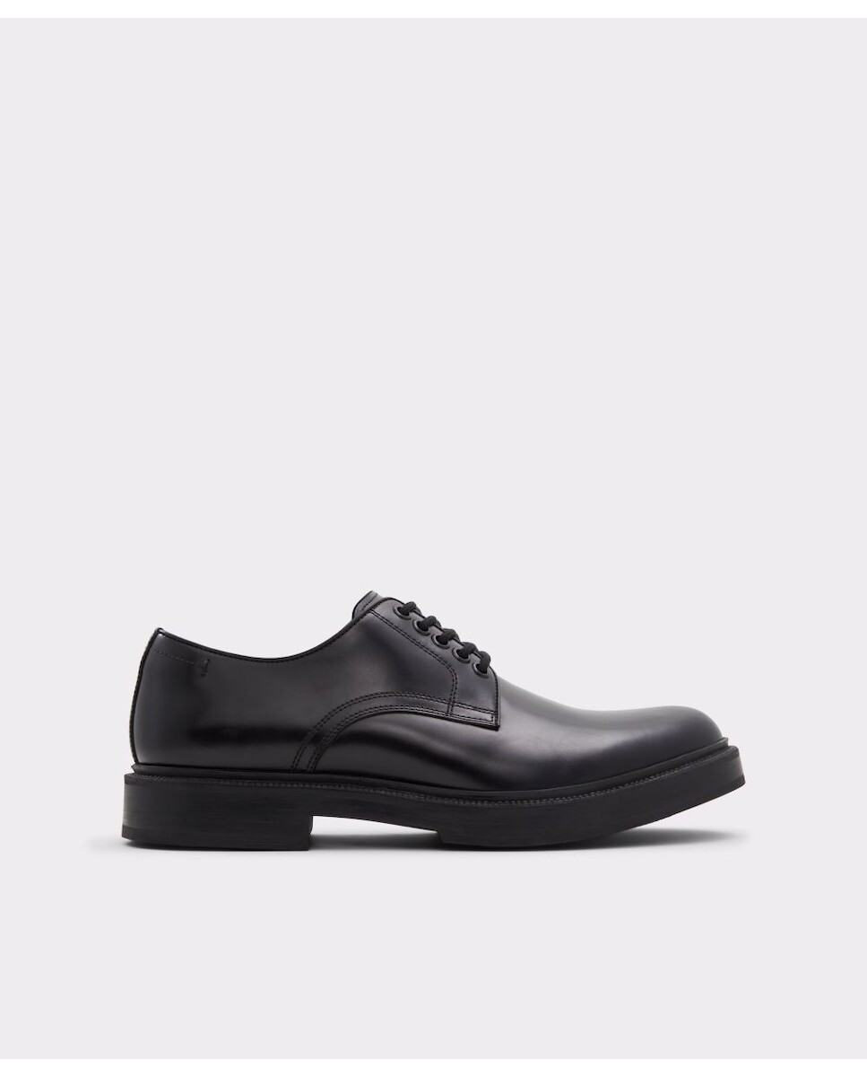 

Мужские кожаные туфли на шнуровке с круглым носком Aldo, черный