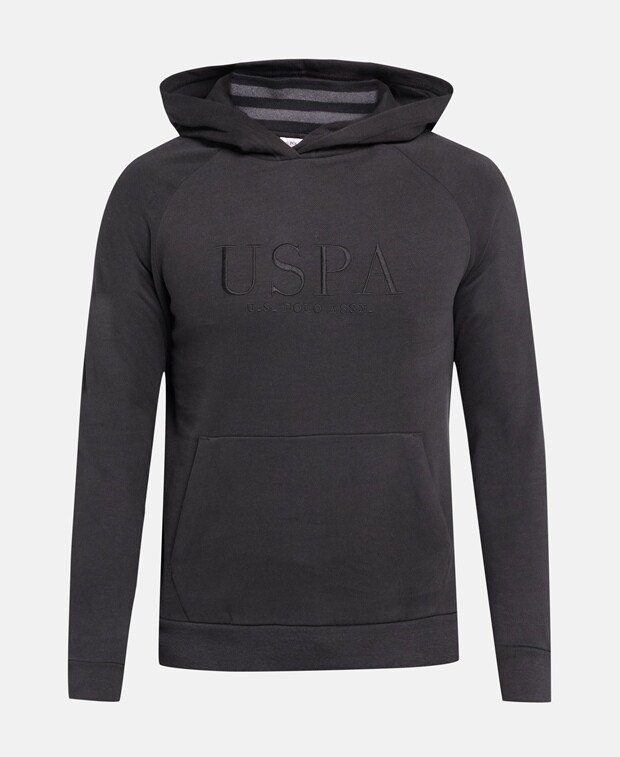 

Худи с капюшоном U.S. Polo Assn., черный