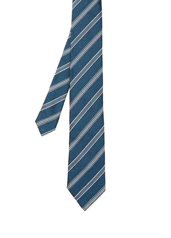 Темно-зеленый шелковый галстук в полоску Zegna галстук в полоску зеленый