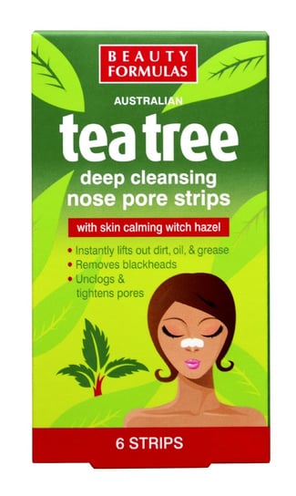 Чайное дерево, полоски для глубокого очищения носа, 6 шт. Beauty Formulas