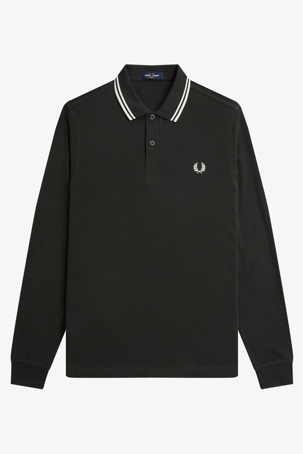 

Мужская рубашка-поло с двойными полосками Fred Perry, белый