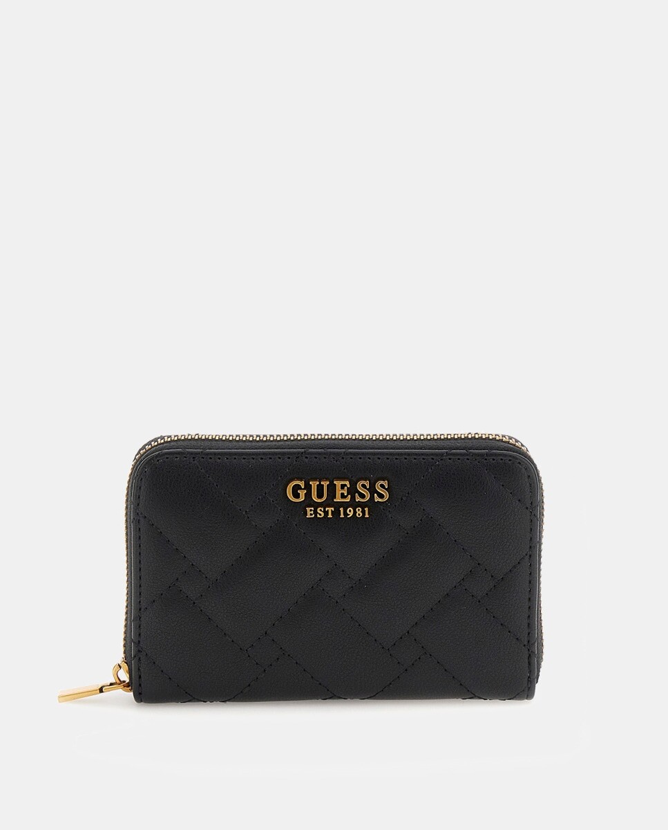 

Средний черный стеганый кошелек Guess, черный