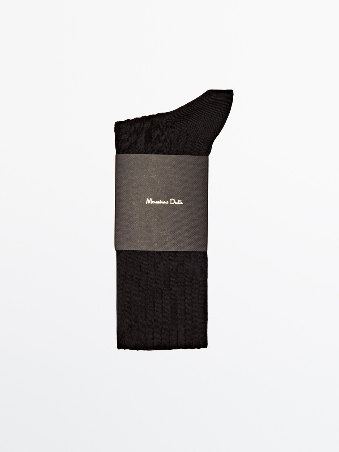 

Носки из шотландской пряжи Massimo Dutti, черный