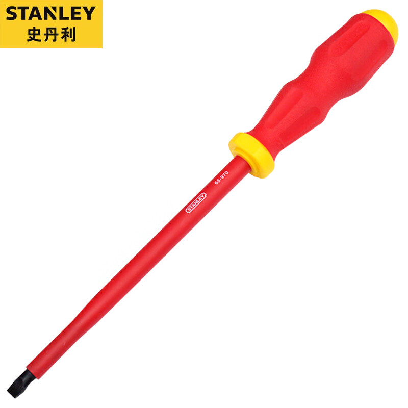 Stanley VDE1000V Высоковольтная изолированная шлицевая отвертка Легированная сталь S2 65-970-22