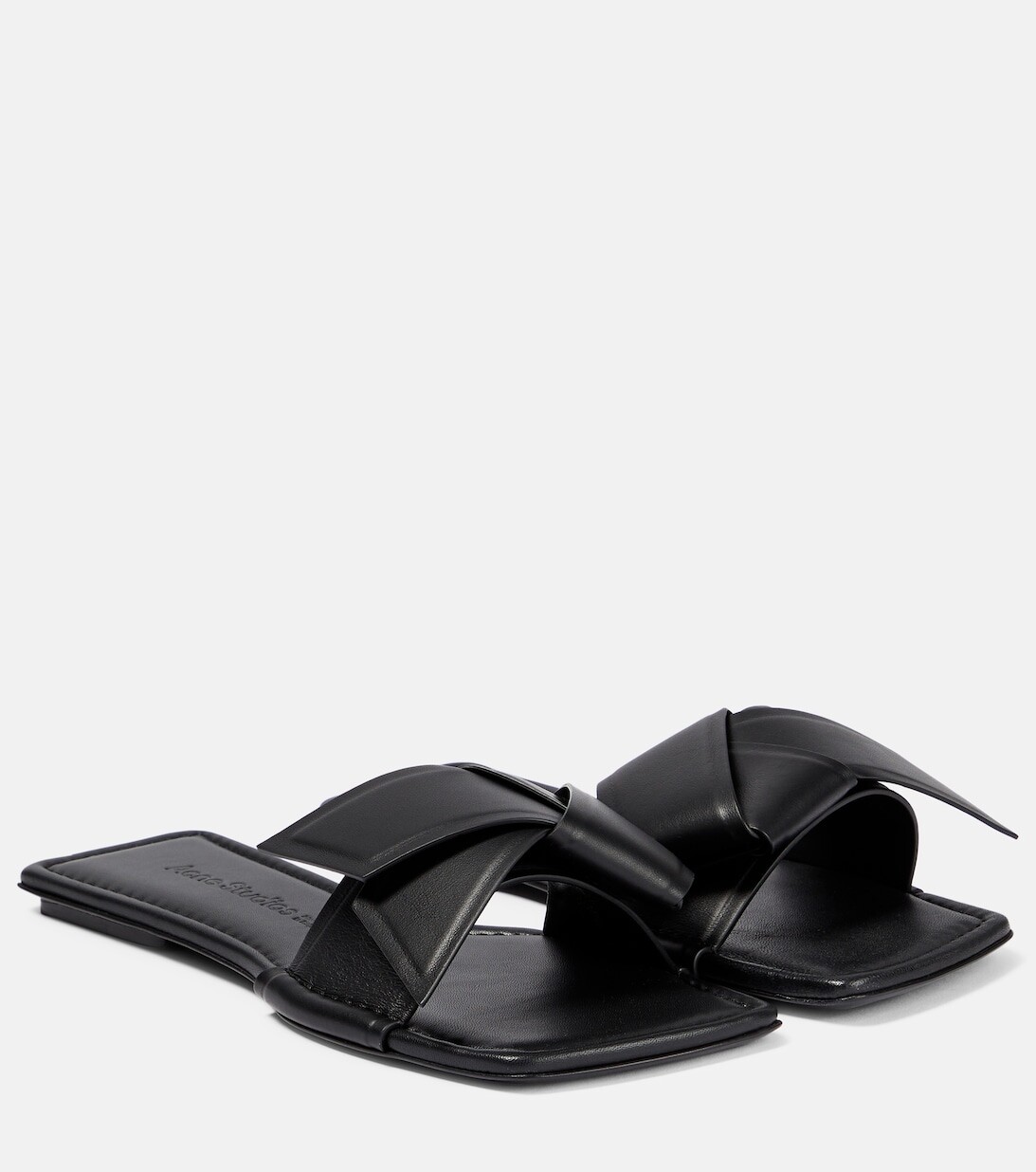 

Сандалии Musubi из кожи Acne Studios, черный