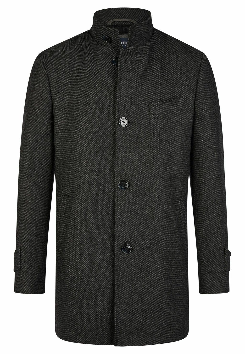 Классическое пальто Hechter Paris, темно-серый меланж классическое пальто fransa темно серый меланж