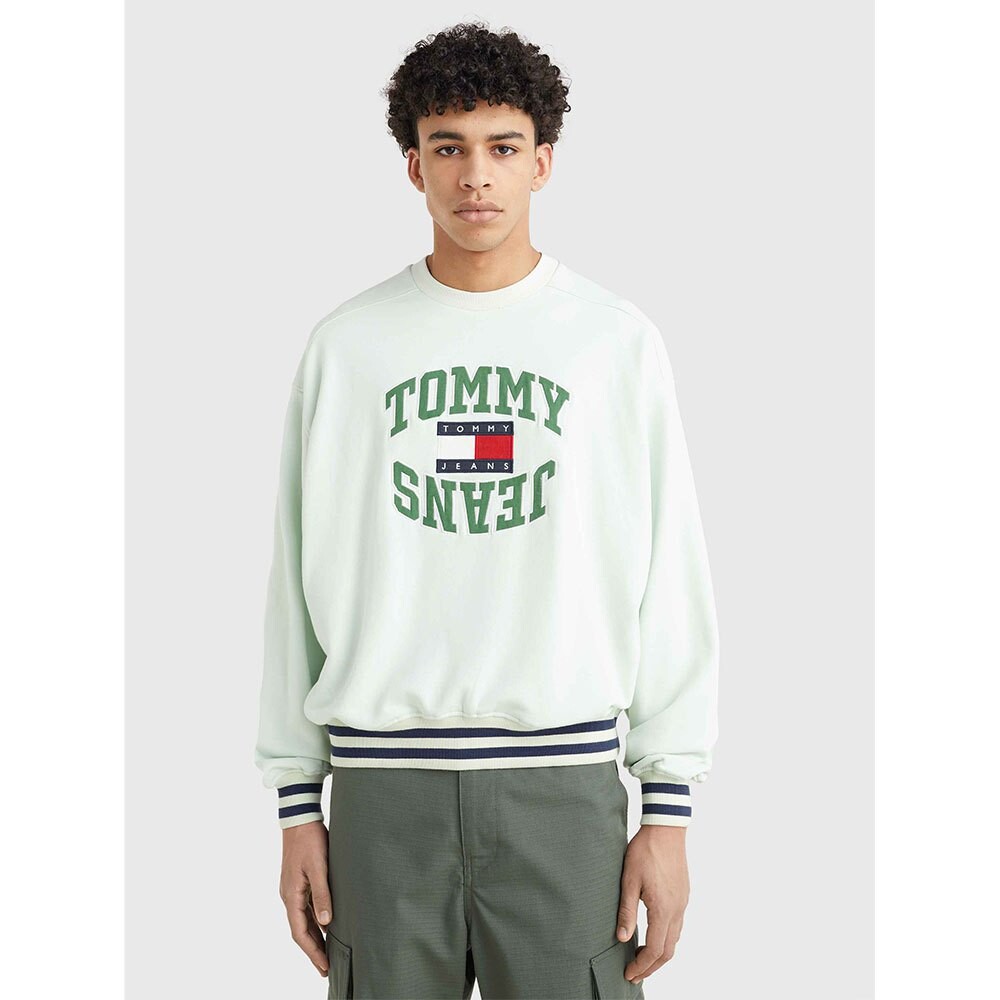 

Толстовка Tommy Jeans Boxy Arched Logo, белый