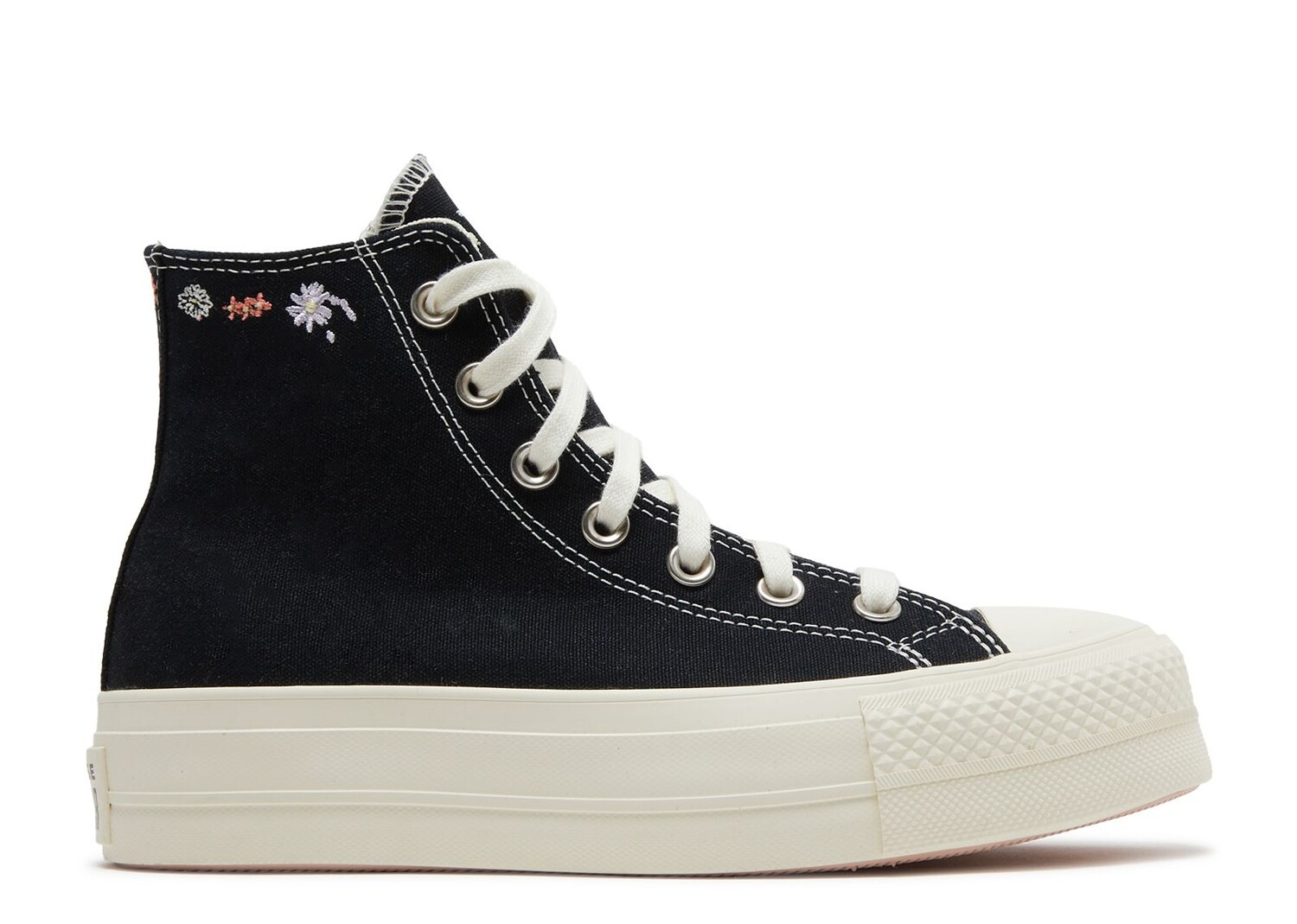 

Кроссовки Converse Wmns Chuck Taylor All Star Lift Platform High 'Embroidered Floral - Black', черный