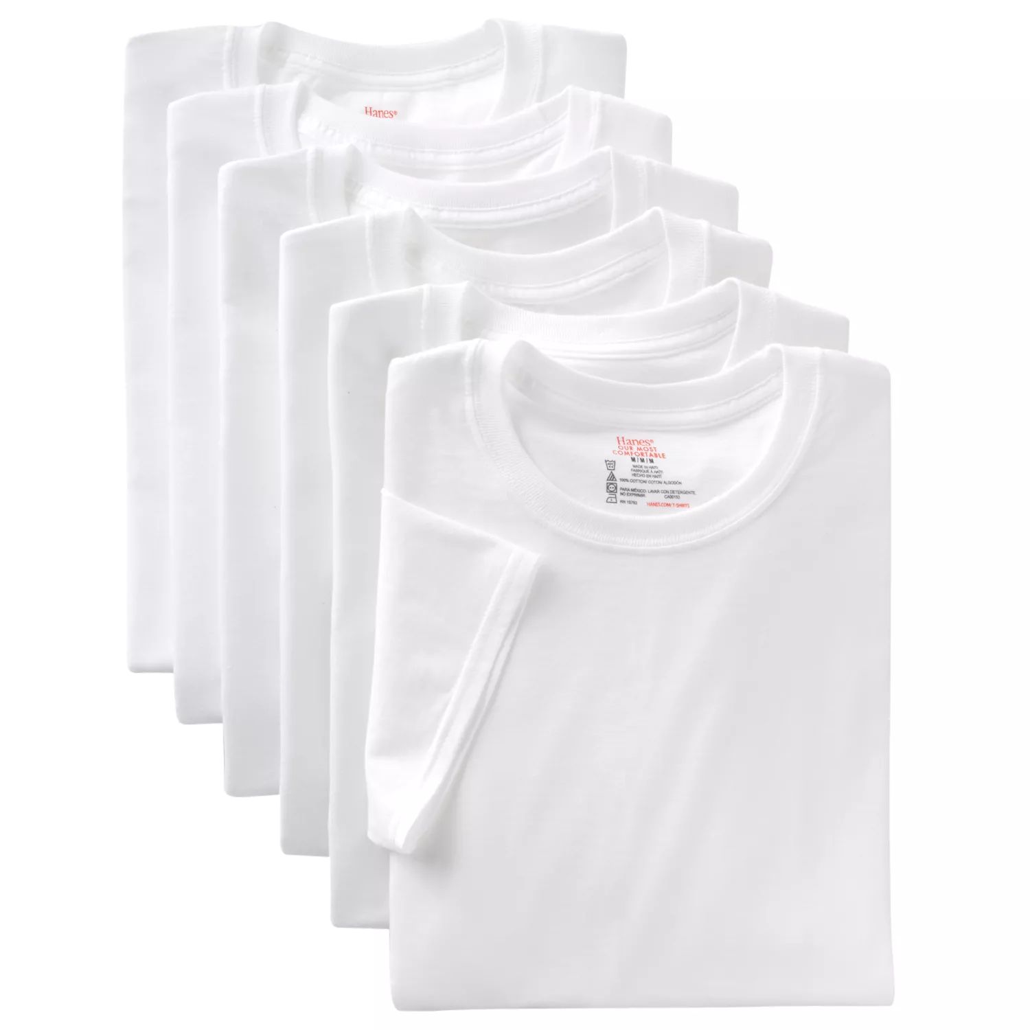 Купить Мужская футболка Hanes TAGLESS ComfortSoft, белая футболка