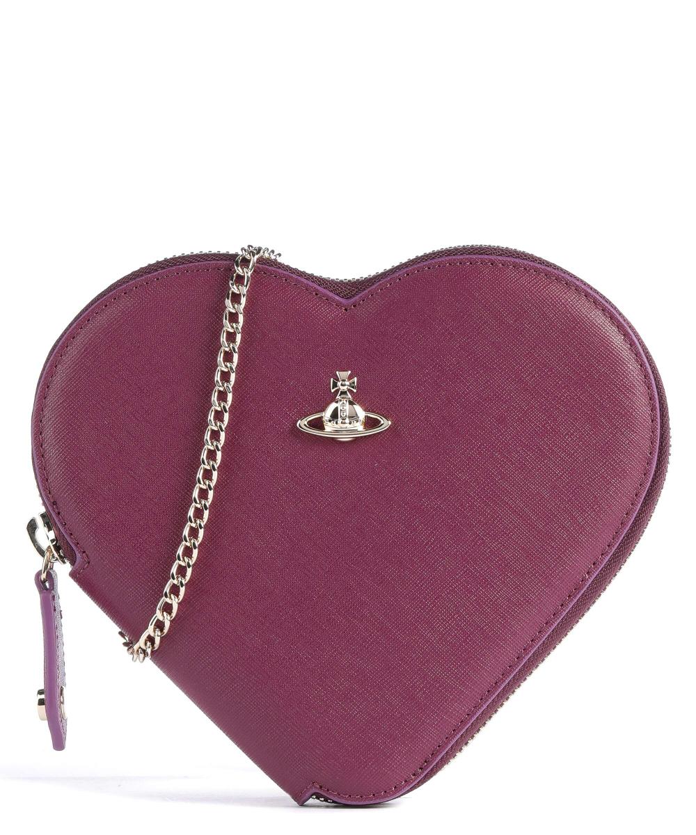 

Сумка через плечо Heart из яловой кожи Saffiano Vivienne Westwood, черный