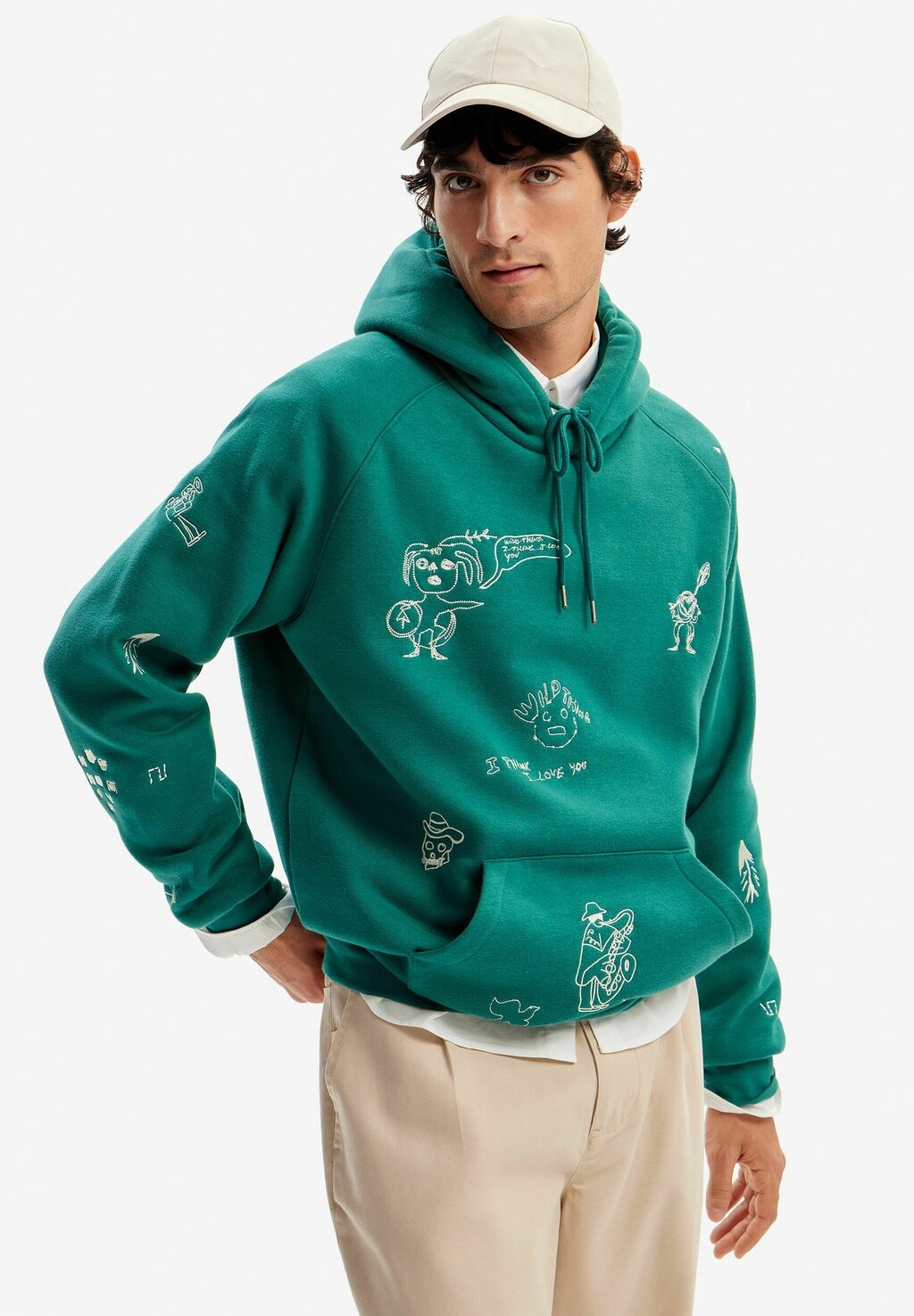 

Толстовка Desigual, зеленый