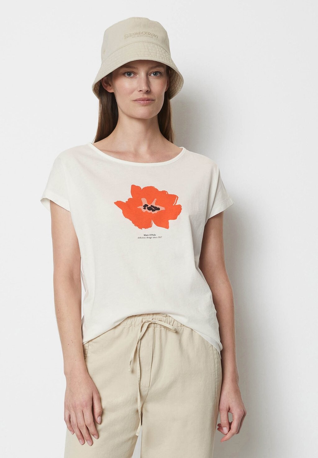 

Футболка с принтом Marc O'Polo, цвет multi white cotton